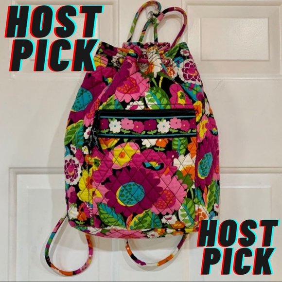 Vera Bradley Handbags - Vera Bradley Drawstring Bag in Va Va Bloom Retired